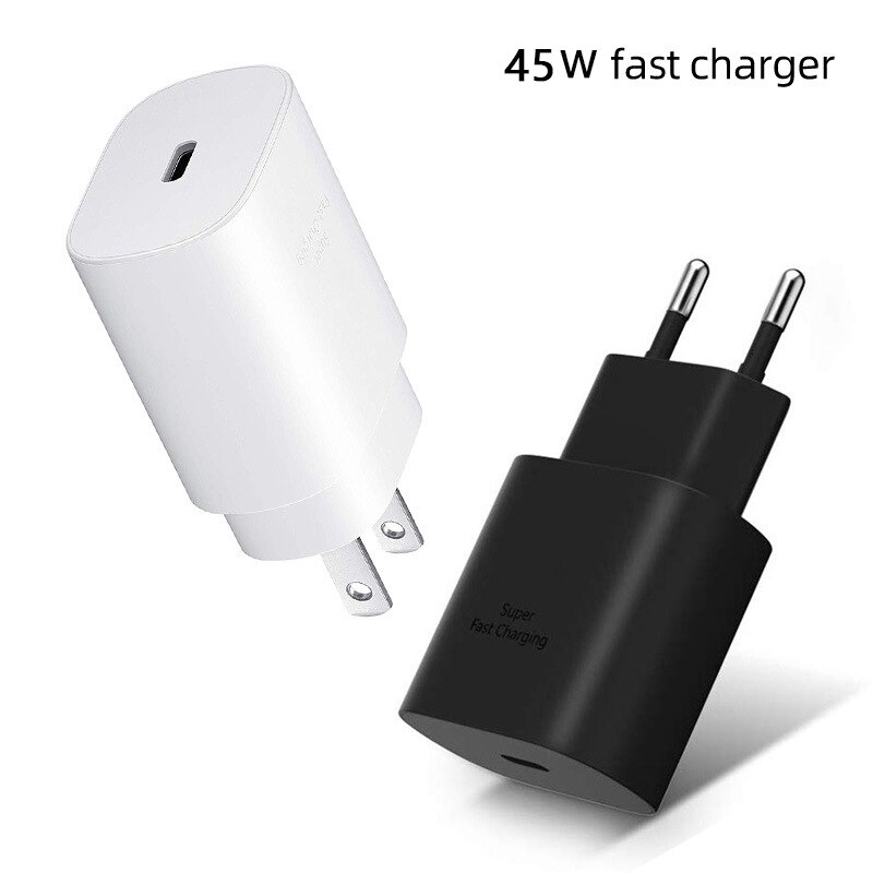 45W For Samsung S20 Super Fast Charger Adaptive Quick Charge Pd Type C To Type C Cable For Galaxy S10 Note 10 9 8 A51 A70 A50