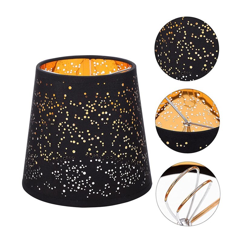 Petit Abat-Jour, Lot de 3 en Tissu à Clipser pour Lampe de