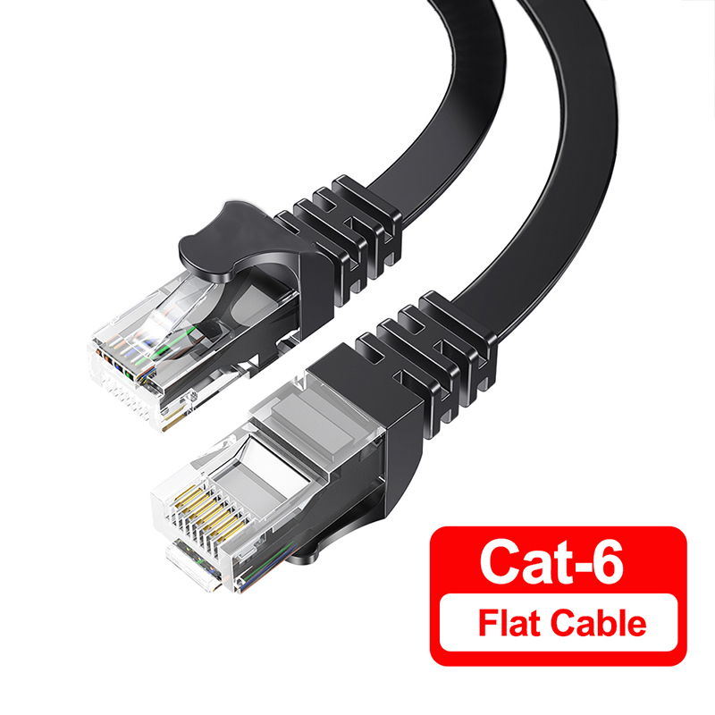 Cat 6 Ethernet Cable LAN Network Cord,Internet, Network Cable - Supports Cat6 Network Standar Gigabit high-speed Network Cable: black / 25m