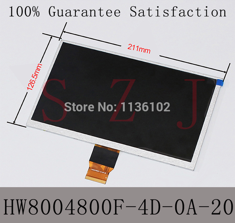 (Ref:HW8004800F-4D-0A-20) 9" 9inch LCD LCM Display PANEL screen For Allwinner A13 Q9 Q90 Tablet PC