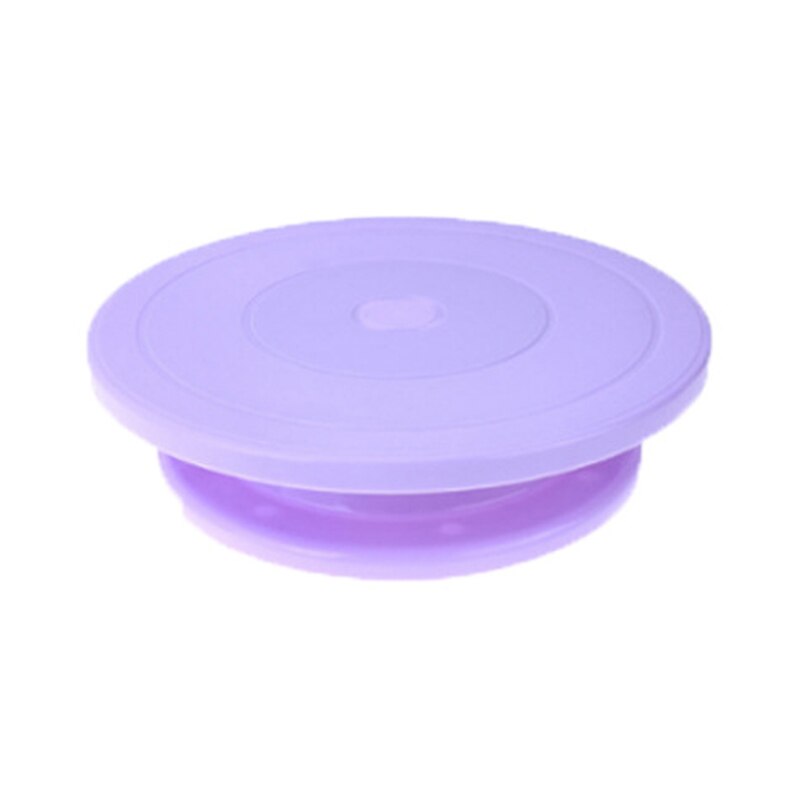 Turntable Swivel For Cakes Rotating Round Cake Table Making Tools Pastry Supplies Cake Stand DIY Kitchen Baking Tool: Purple