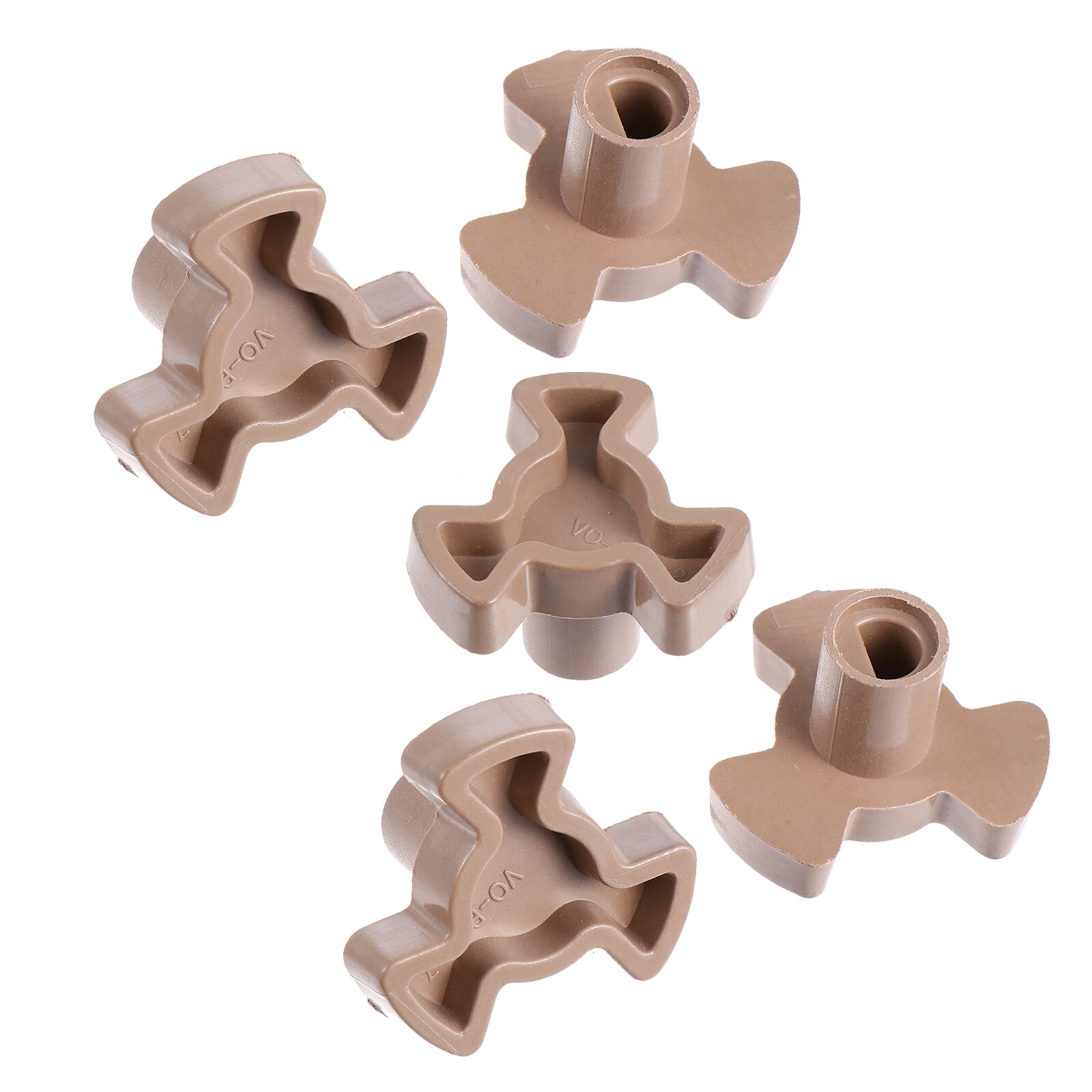 5pcs Microwave Turntable Coupler Microwave Oven Parts Plastic Rotating Cores