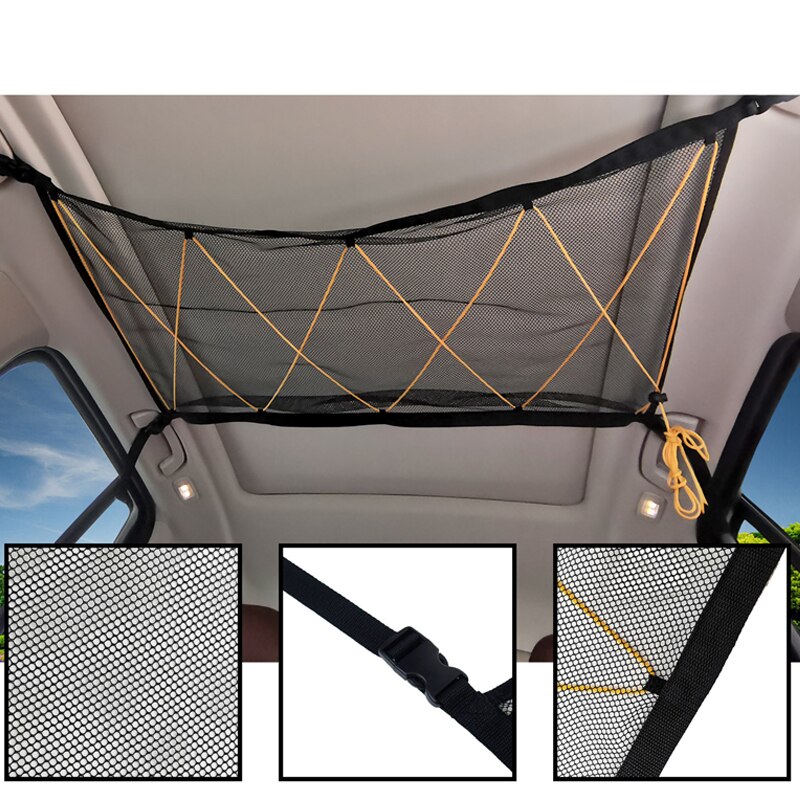 Auto Plafond Opslag Netto Pocket Auto Dak Interieur Bagagenet Tas Met Rits, Kofferbak Opslag Universal