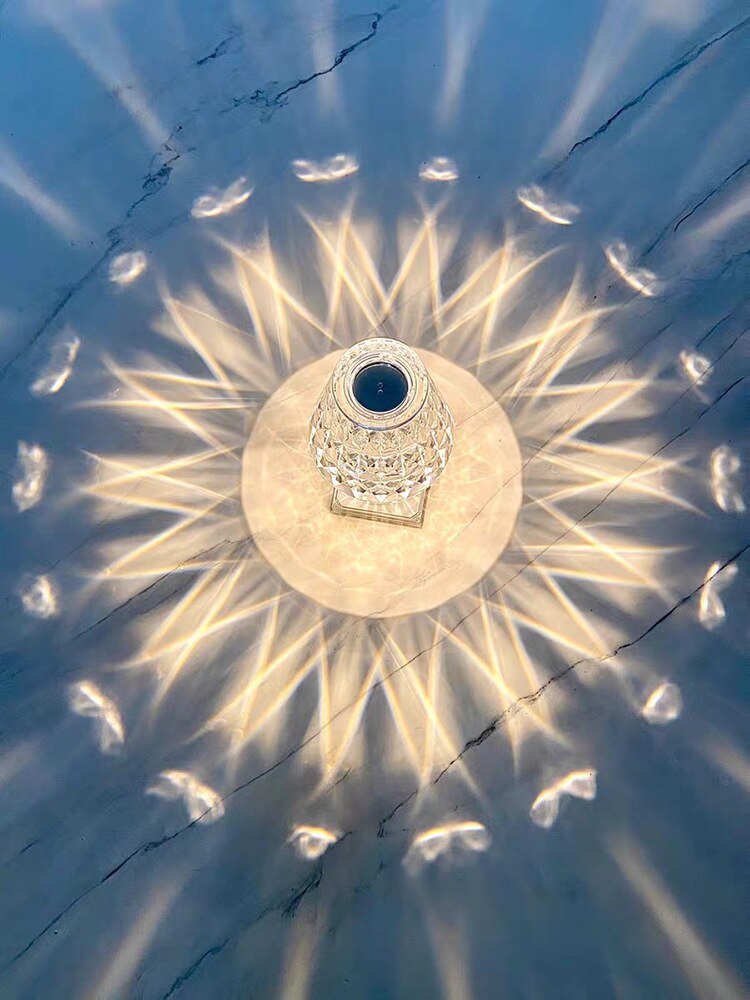 Touch Sensor Diamond Table Lamp Bar Bedroom Bedside Coffee Crystal Led Table Lamp Night Light Acrylic Decorative Lamp