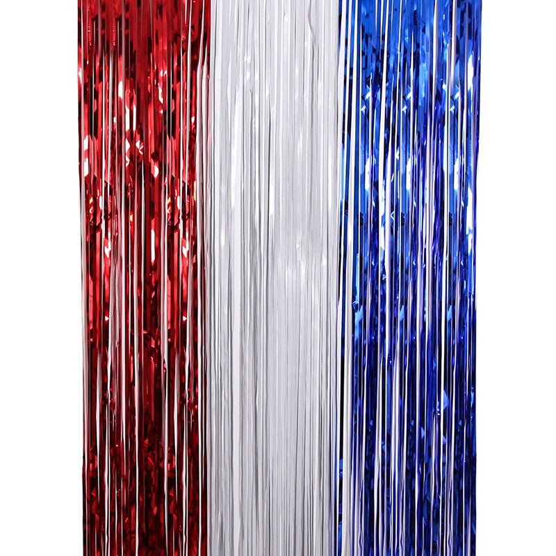 USA Elements Party Photozone Tinsel Curtain Birthday Party Decorations Backdrop Curtain Year Rain Tinsel Party Backdrop