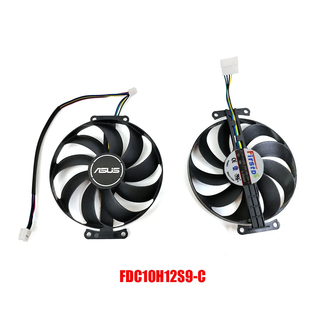 Nowy wentylator 90MM 6PIN FDC10H12S9-C GPU dla ASUS Dual GeForce RTX 2060 2060 SUPER EVO wentylator chłodzący kartę graficzną: Złota