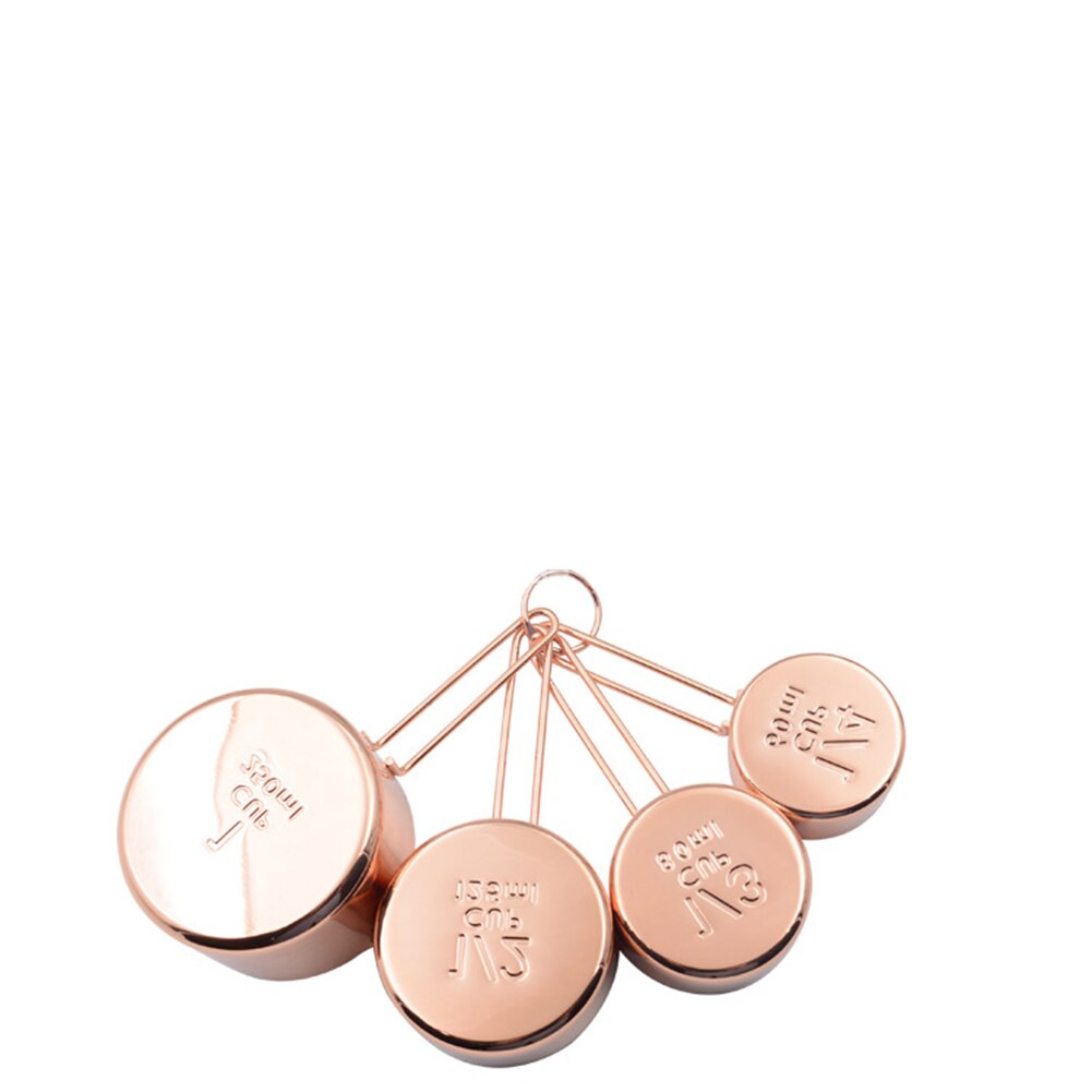 Stainless Steel Measuring Cups And Spoons Set 8 Engraved Measurements Stackable Measuring Cup Set For Kitchen Baking 8pcs/set