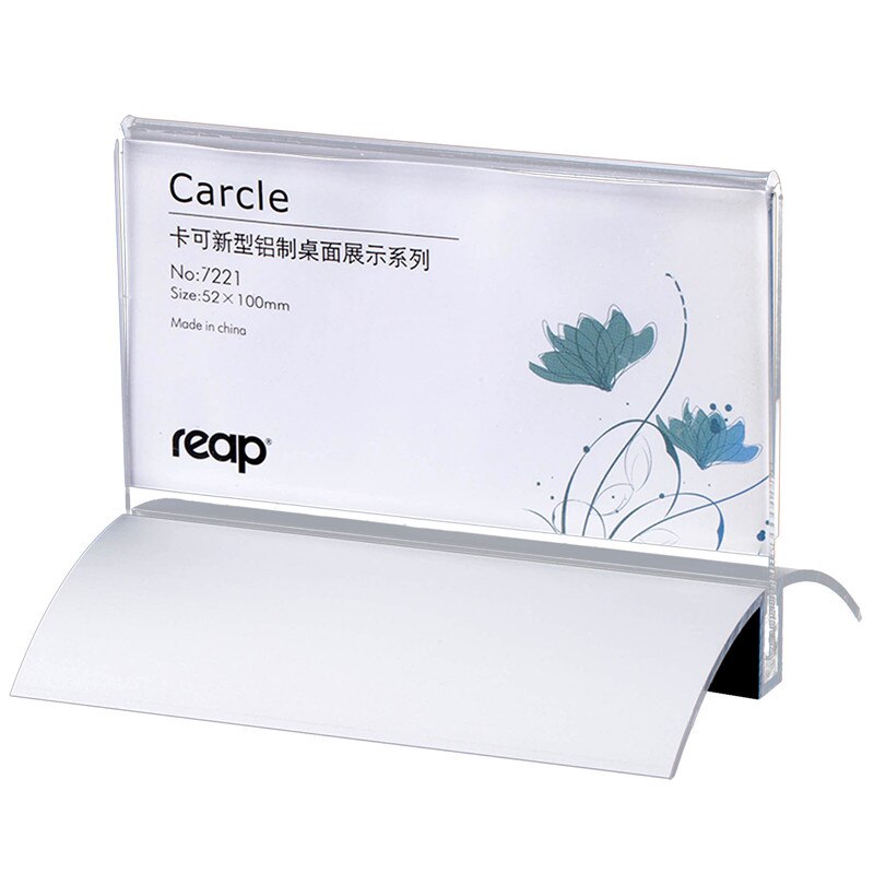 5- pakke høst carcle akryl t-form skrivebord skilt holder kort display stativ bord meny service etikett kontor club business restaurant: 5221 100 x 52mm