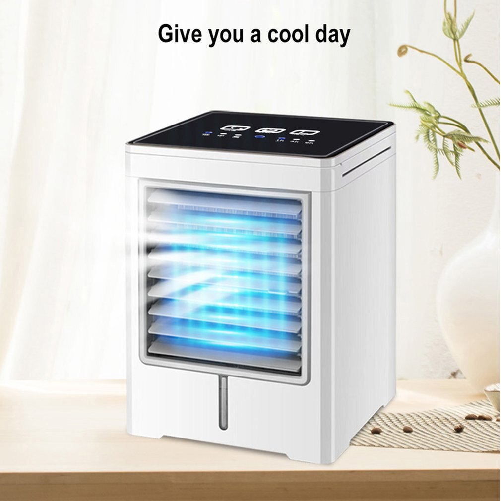 Touch Screen Mini Air Cooler Portable Desktop Usb Cold Fan Small Water Cooled Air Conditioning Fan Household