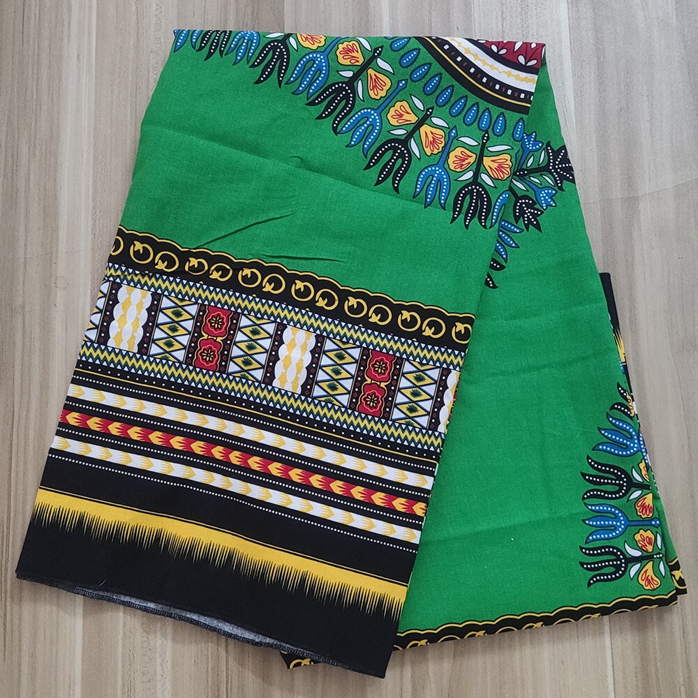 Ankara Stof Afrikaanse Echte Wax Stof Dashiki 100% Katoen Voor Jurk Kleding Casual Daily Nigeria Pagne Groen Bazin Door Yard