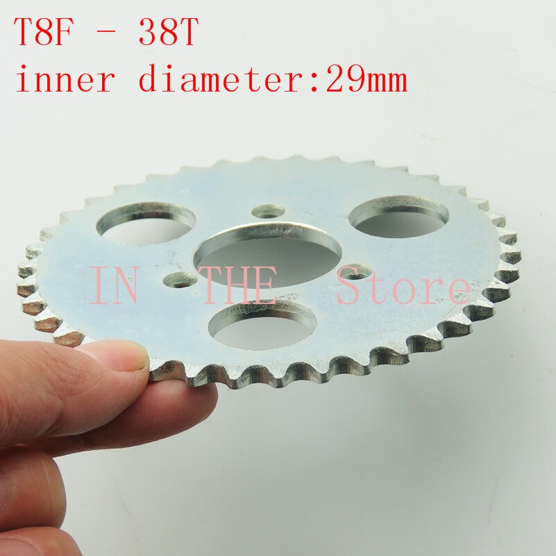 T8F-38T Rear Sprocket 29mm Silver 38 Tooth For 43cc 49cc Minimoto Moped Scooters 2 Stroke Engine Pocket Bike Mini Quad ATV