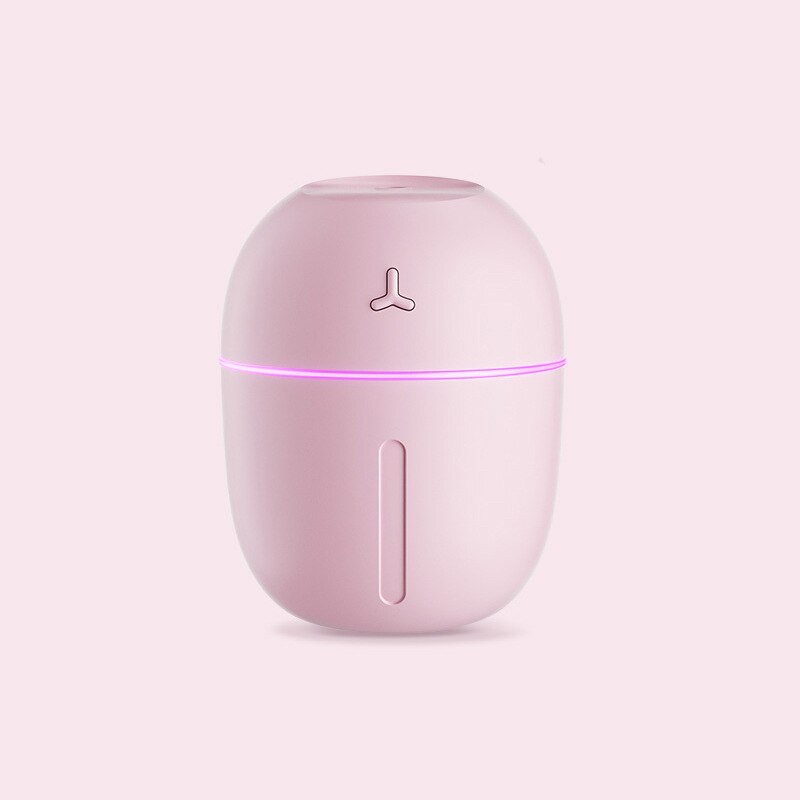 Portable Mini 300ml Humidifier cup USB Ultrasonic Car Aroma Diffuser Mist Maker Air Humidifier Purifier Ultrasonic LED Lamp: Pink a