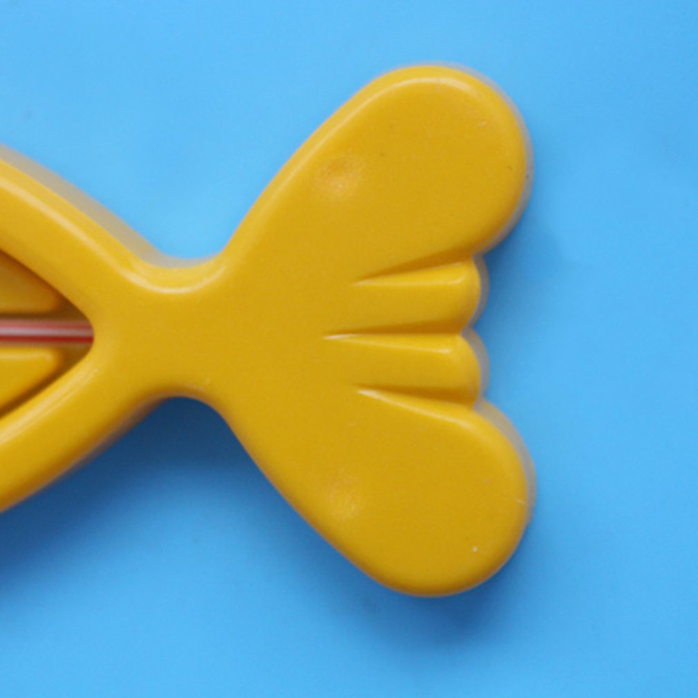 Termómetros no tóxicos resistentes a altas temperaturas húmedos secos dobles para niños pequeños, termómetros de medición para la ducha, cuidado de seguridad, novedosa forma de pez