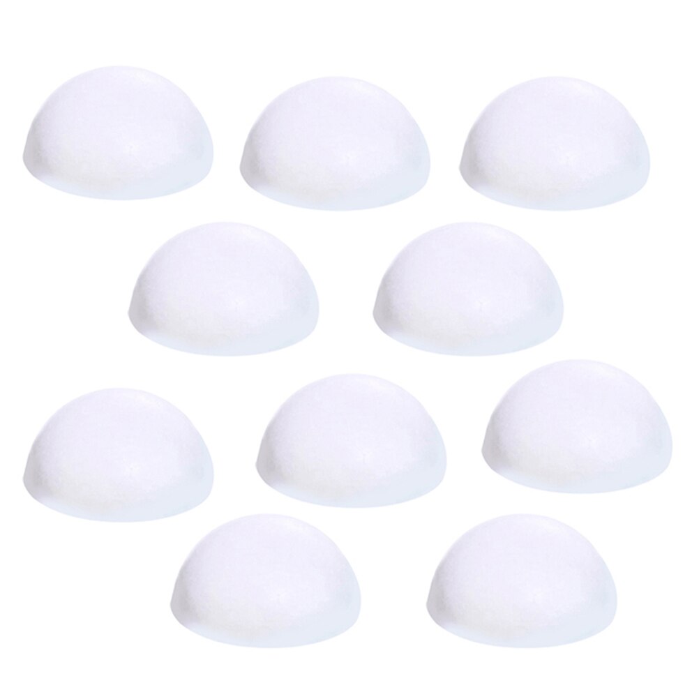 10 Pieces 2cm Shaped Styrofoam Ornaments DIY Craft Party Decoration: White5cm