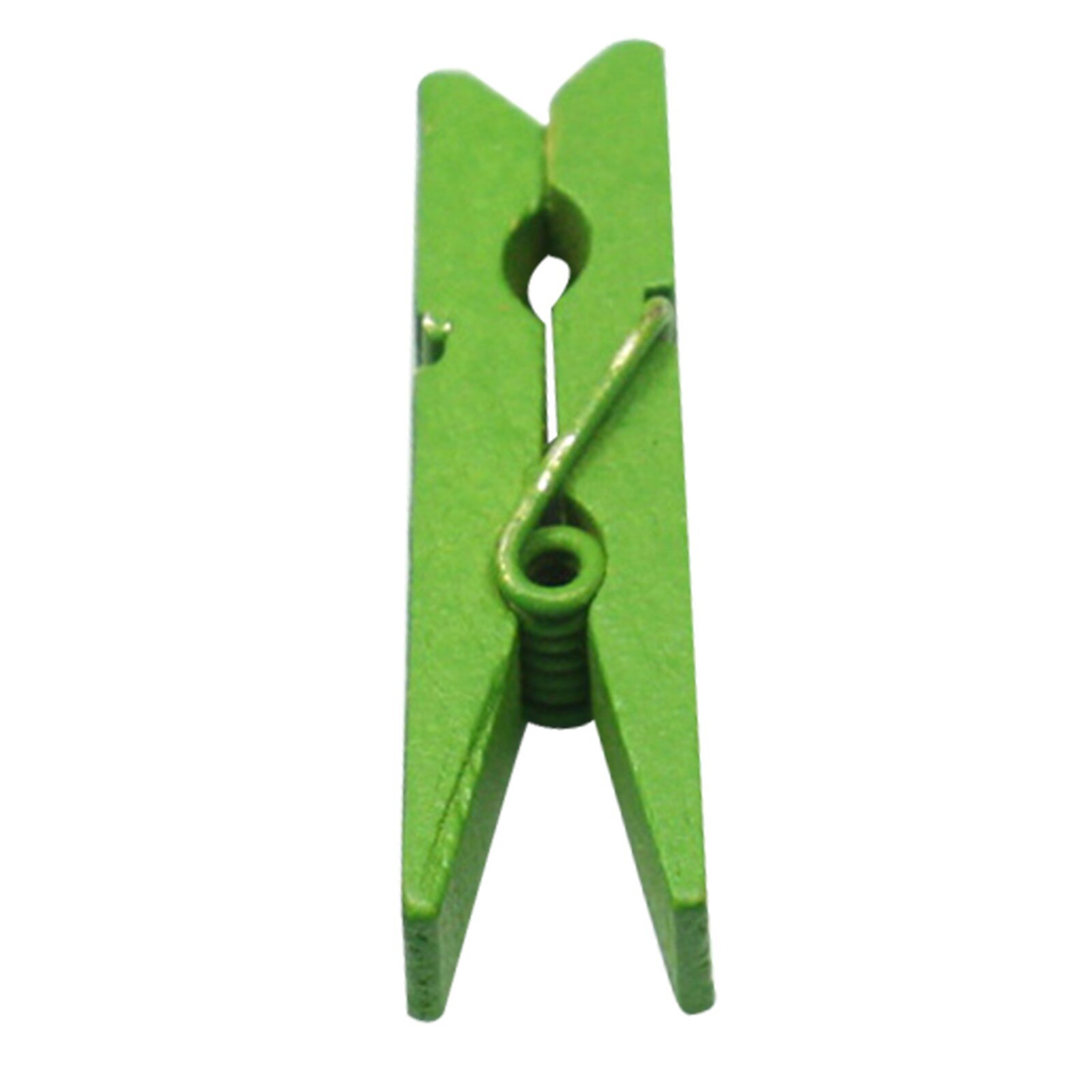 T #100 pièces Mini Clip en bois 1.4 pouces, petite taille, pinces à vêtements, pinces à linge, pinces à Photo multicolores, artisanat, accessoires de Scrapbooking: Green 