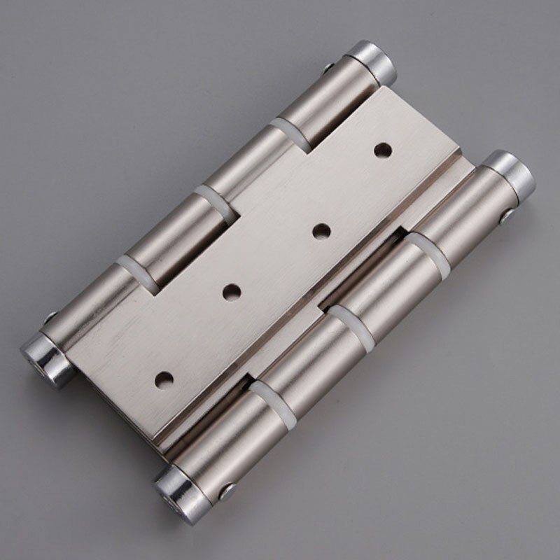 5 "Dubbele-Oping Lente Scharnier Auto Buffer Closeing Goud/Zilver Lager Deur Scharnieren Keuken/Hek/cowboy Deur Hardware Deurdranger: Brushed Nickel / 5inch