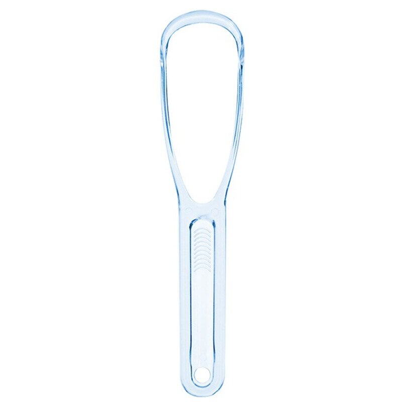 Tongue Cleaner Bad Breath Away Hand Scraper Brush Silica Handle Oral Hygiene Dental Care Cleaning: 1pcs blue