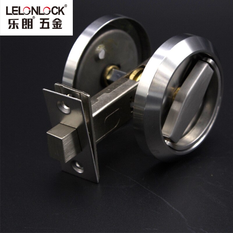 Engineering Supporting Stainless Steel round Plate Ring-pull Lock Safe Passage for Door Use Double-Sided Handle Lock Pipeline wi