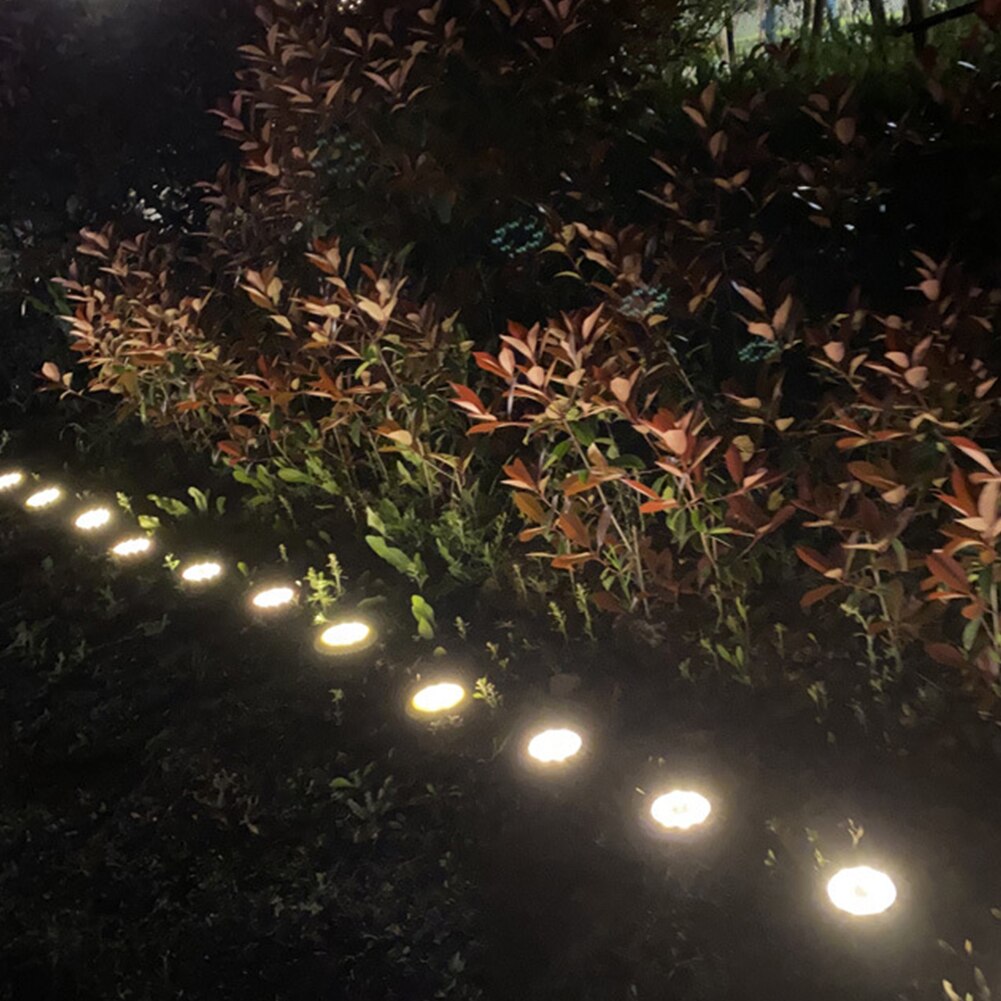 4pcs 8 LEVOU Rua Luz Solar Jardim Luz Solar Ao Ar Livre À Prova D' Água Decoração Da Lâmpada Da Escada Decks Subterrâneo Enterrado Lampy Solarne