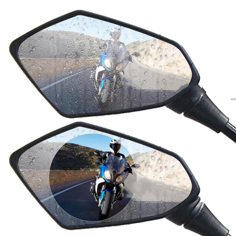 Film Anti-pluie pour véhicule électrique rétroviseur étanche à la pluie Film de protection Anti-buée moto rétroviseurs arrière Films