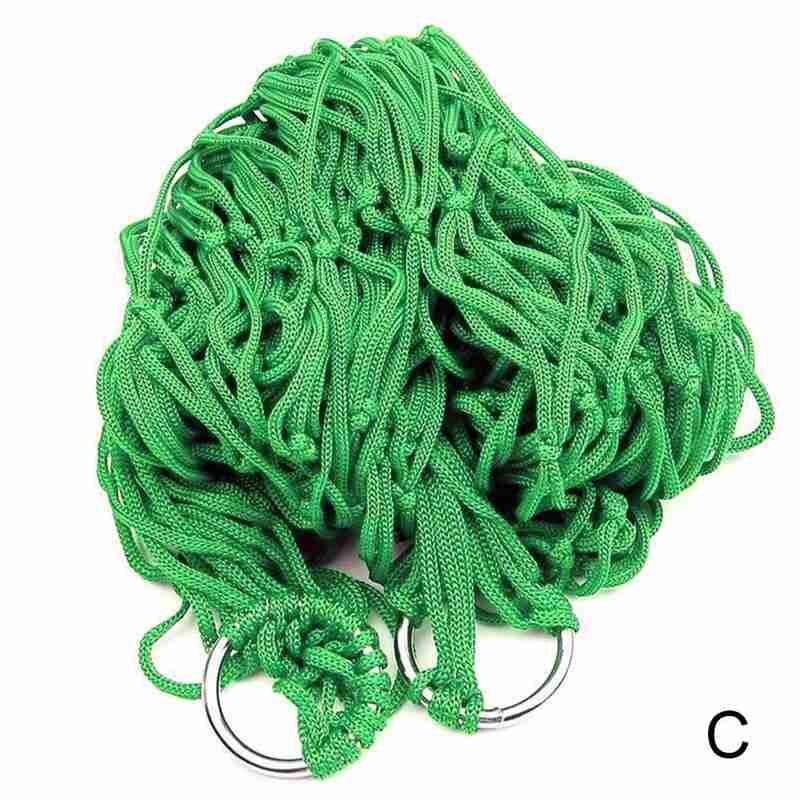 Beruhigende Gittergewebe Schaukel 240*80 Cm Schaukel Erwachsene freundlicher Verdicken Nylon Stoff Hängematte Gittergewebe Netz Starken Seil Hält hoch zu 100kg: Grün