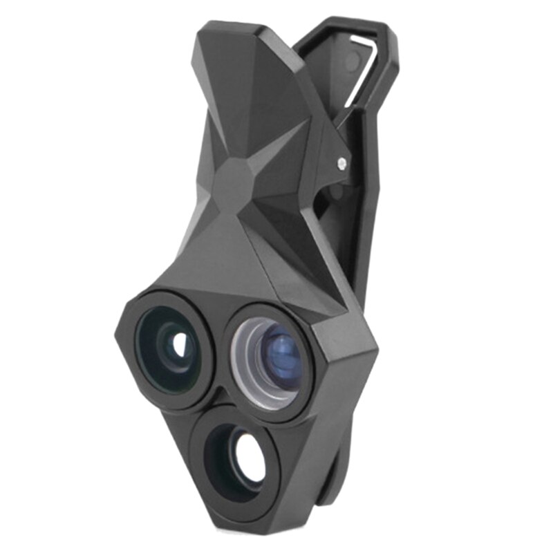 Mobile Phone Camera Lens Three in One Fisheye Lens 0.65X Wide Angle 20X Macro Lens Universal Mobile Phone HD Lens