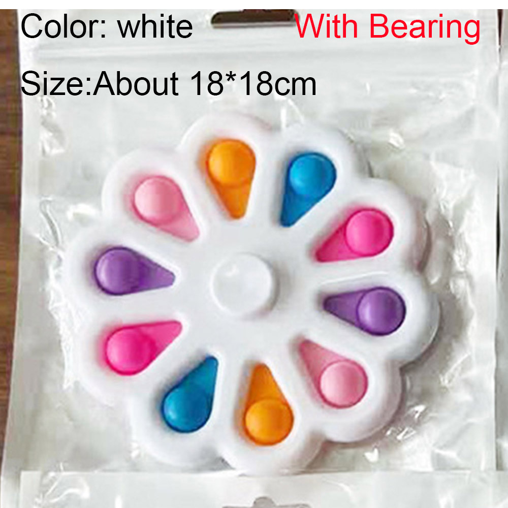 Early Educational Autism Special Need Simple Dimple Fidget Toys Pack Fit Brain Toy Stress Anti Stress Fidget Hand Spinner: 12