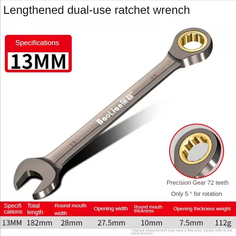 BaoLian Universal--Torx-Schraubenschlüssel, verstellbares Drehmoment, 6–30 mm Ratschenschlüssel für Fahrrad, Motorrad, Auto, Reparaturwerkzeuge, mechanisches Werkzeug: Lila