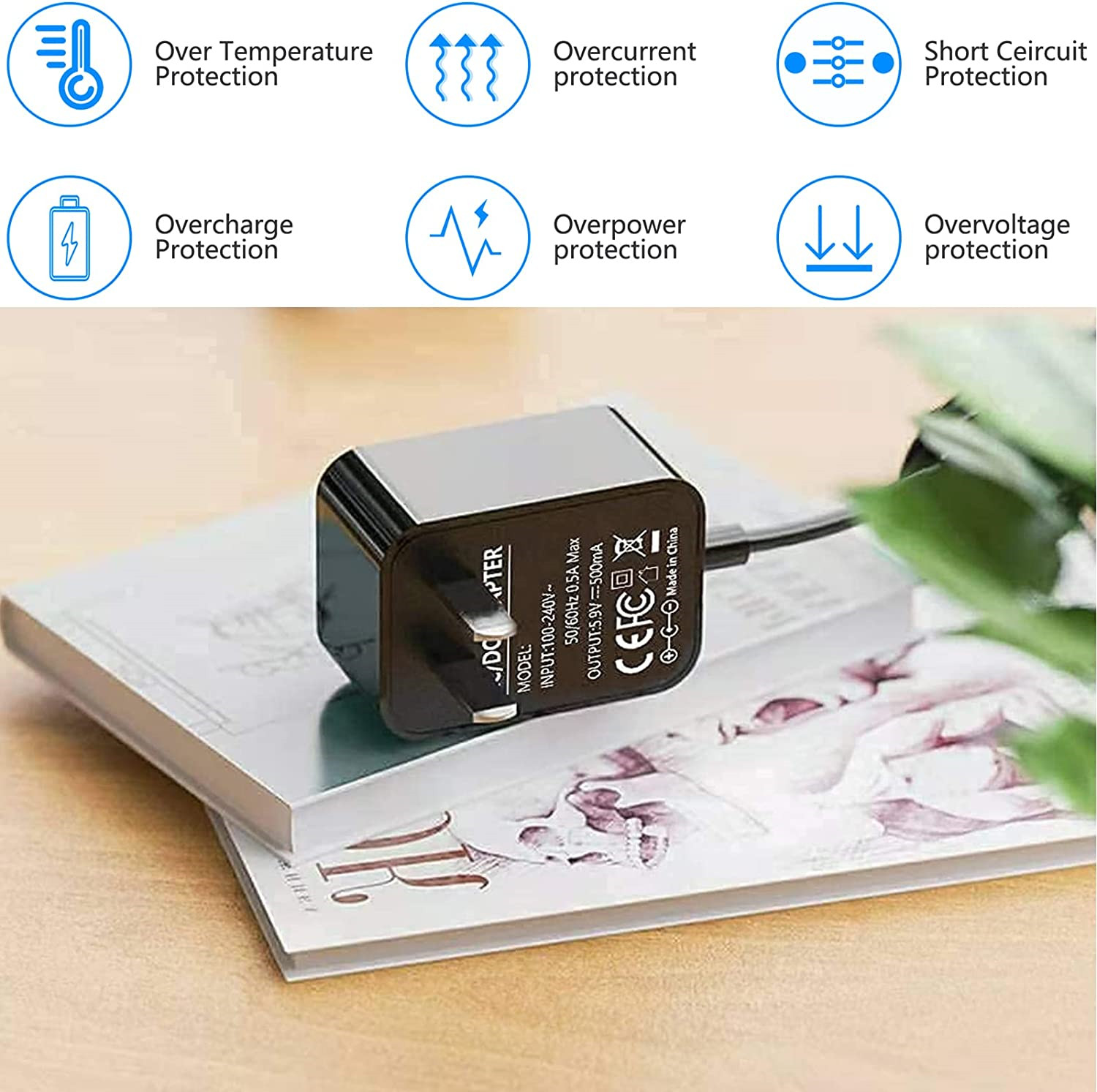 for Wahl Trimmer Charger 4V Power Cord for Wahl 9818 9818L 9888L 9916D 9918D 9685 Groomer Clipper 9854-600 9855 79600-2101 S004m