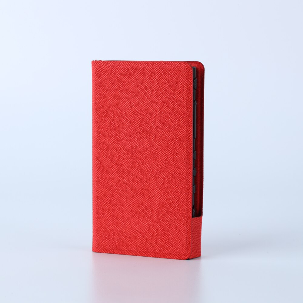 Flip Full Protective Leather Case for Sony Walkman NW-A100 A105 A105HN A106 A106HN A107 A100TPS Cover: Red