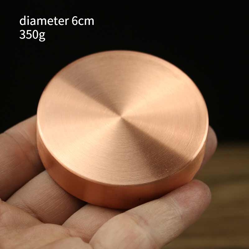 Draagbare Chinese Gossip Messing Papier Gewicht Ronde Presse-papier Metalen Chinese Brush Pen Schilderen Papier Gewicht Metalen Decoratie: M no pattern