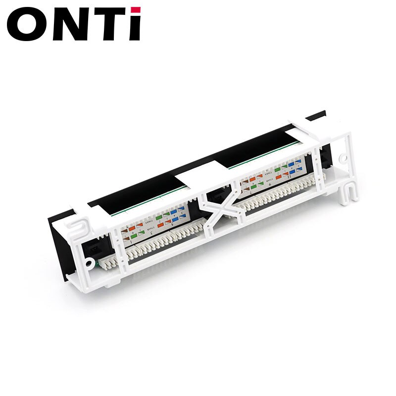 ONTi Network Tool Kit 12 Port CAT6 Patch Panel RJ45 Networking Wall Mount Rack Mount Bracket