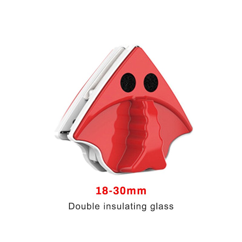 Magnetic Window Wiper Glass Cleaner Brush Tool Double Side Magnetic Brush Window Glass Brush for Washing Household Cleaning Tool: B 18-30mmdoublelayer