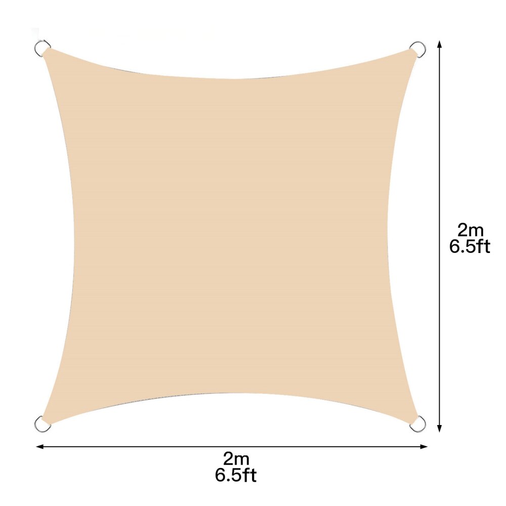 Shade Cloth Canopy Awning 98% UV 2m*4 Rope 2*2 M Printing Rainproof Protection Set Shading Rate Of 90% Garden Sunshade Sail