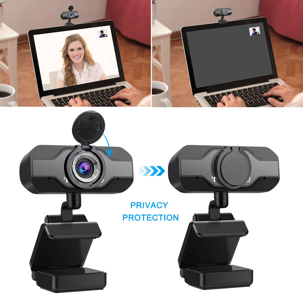 Webcam 720P à mise au point fixe, caméra d'enregistrement vidéo 1.0 méga USB, pilote gratuit, Microphone intégré pour jeux vidéo
