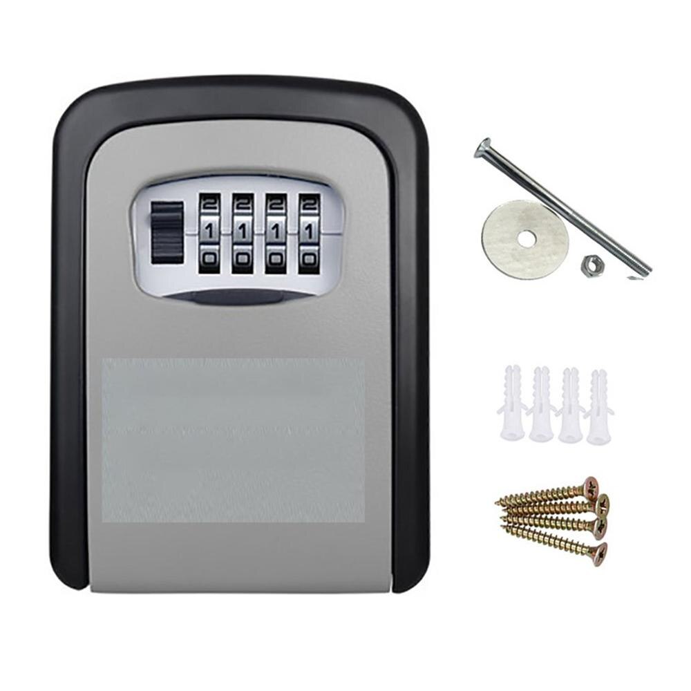 Ideal For Key Storage With A Large Storage Space Renovation B&b Password Key Box Storage Wall Key Safe Deposit Box: Gray