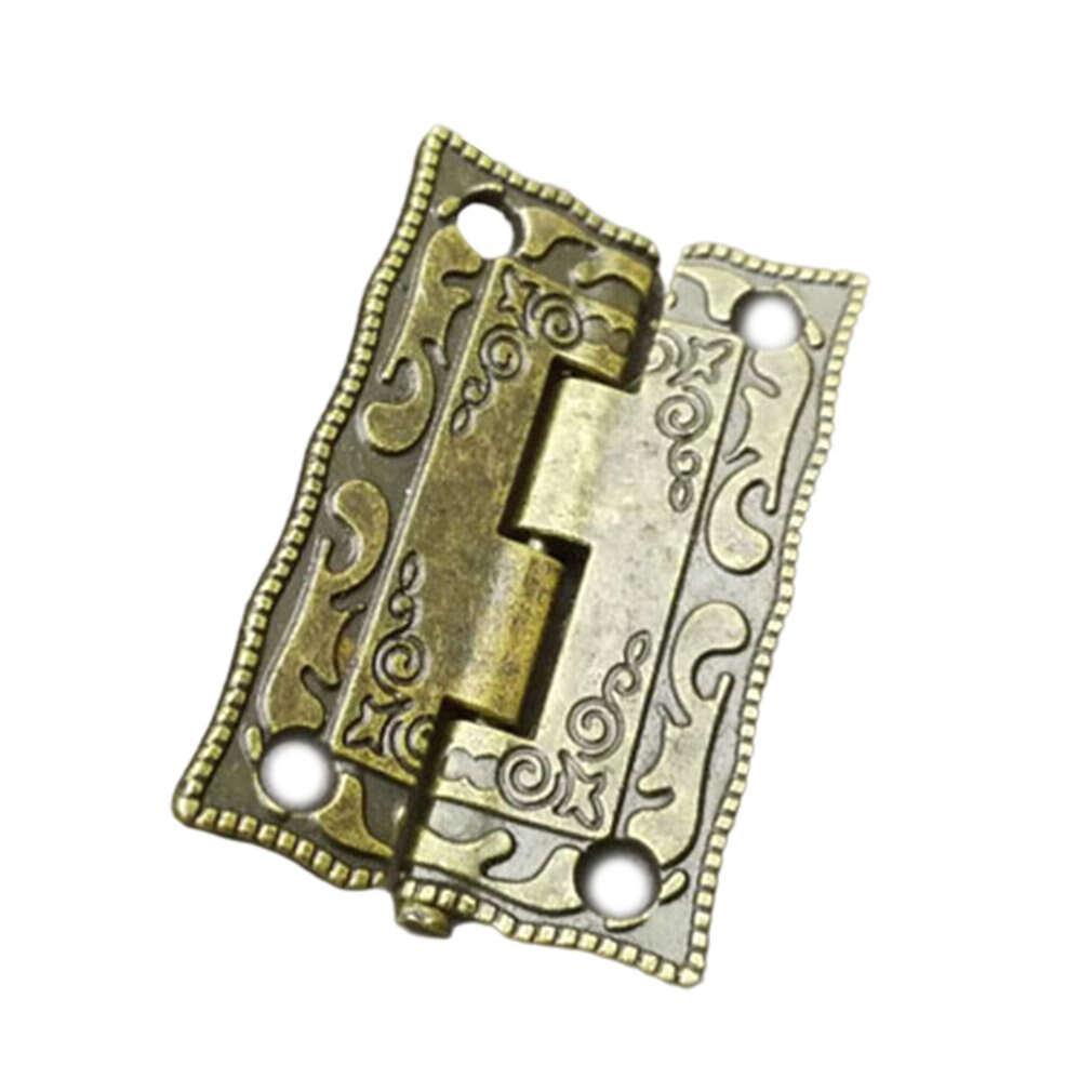 Mini Vintage Antique Carbinet Drawer Hinge Wooden Furniture Jewelry Box Brass Hinge Furniture Hinge
