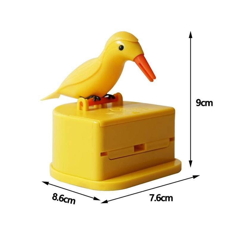 Creatieve Vogel Automatische Tandenstokers Houder Container Dispenser Box Automatische Tandenstoker Houder Opbergdoos Bureau Decoratie