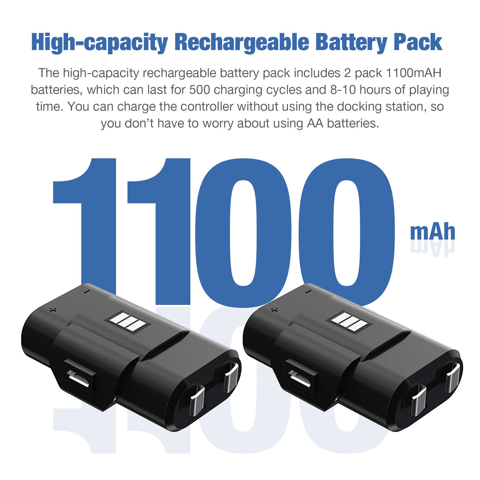 Game Controller Rechargeable Battery Set For Xbox Series X Game Controller Rechargeable Battery Set Power Supplies