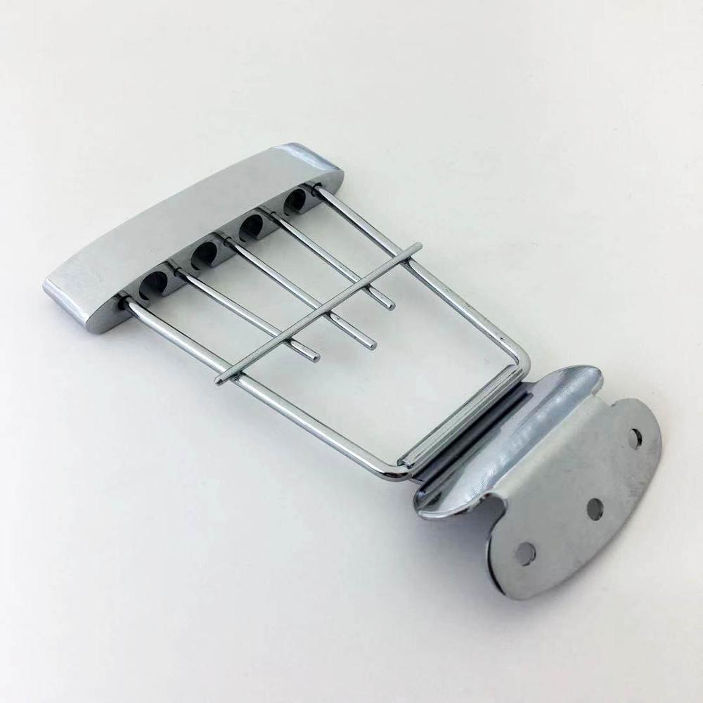 Chrome Plated Guitar Bridge 15mm Spacing For 4 string Hofner BB2 Electric Bass Guitar parts