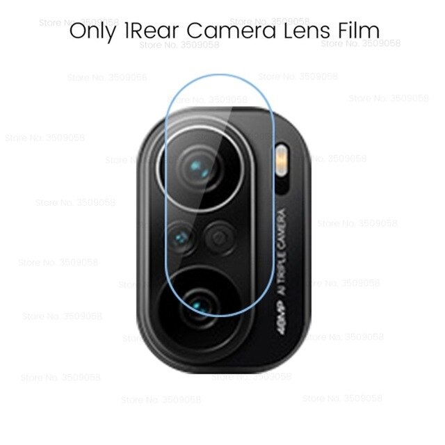 Funda de silicona transparente a prueba de golpes para poco f3, cristal templado, pocof3, poxo, poco f 3, 3f, protección para el lente de la cámara: only 1lens glass