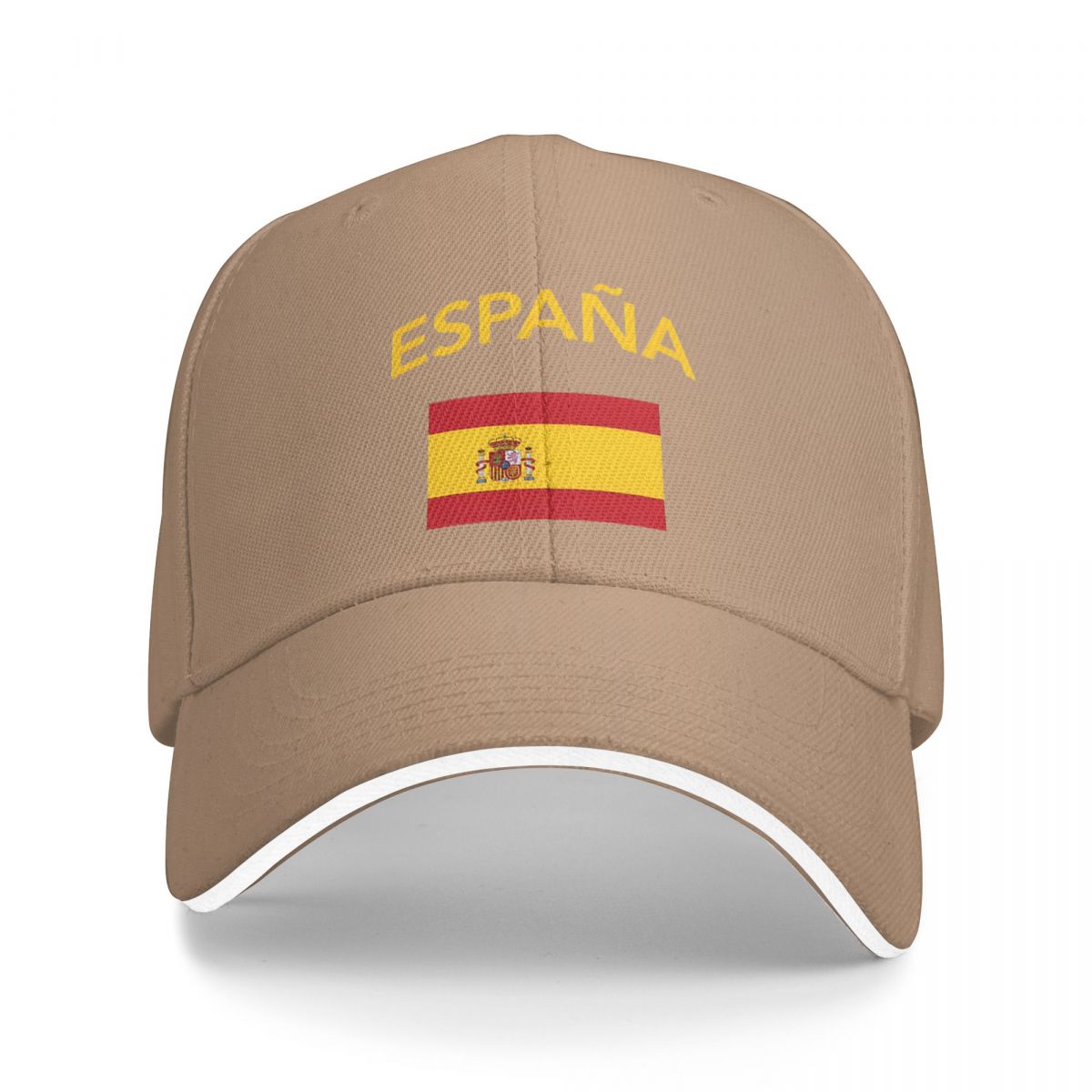 Espagne drapeau espagnol casquette de Baseball décontractée Tennis Skate camionneur chapeau été hommes femmes Style de rue casquettes de Baseball: Kaki
