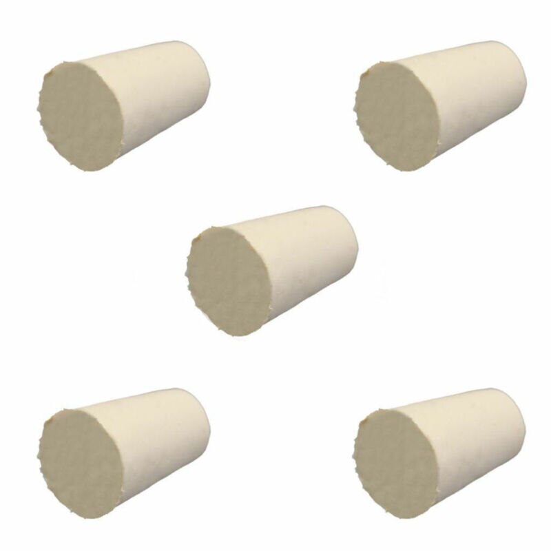 Bouchons de laboratoire en caoutchouc, 8 tailles, Tube conique, solide, blanc, résistant aux alcalis, bouchon d'étanchéité à insertion: Style  000