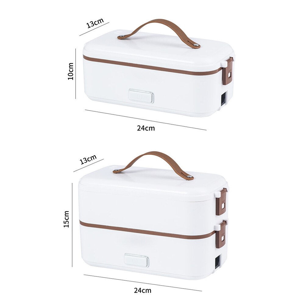 Fiambrera eléctrica para el hogar, 300W, 220V, calentador de contenedores de alimentos para estudiantes, portátil, de acero inoxidable, fiambrera para calentar en coche