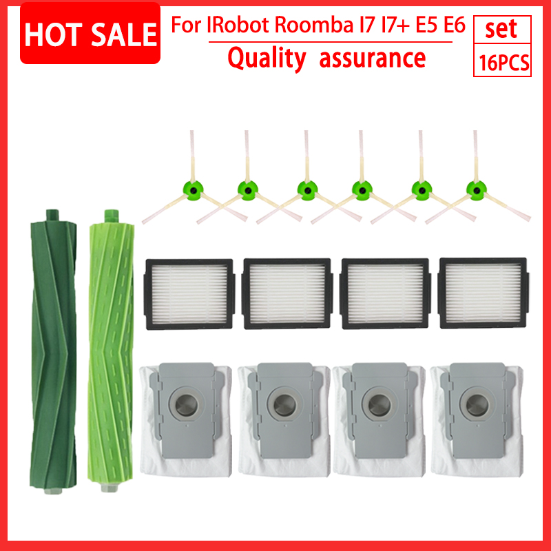 Do iRobot Roomba i7 i7 i6 i8 i3 Plus E5 E7 E&I Seria Hepa Filtr Szczotka boczna Szczotka główna Odkurzacz Akcesoria zamienne: Czekolada