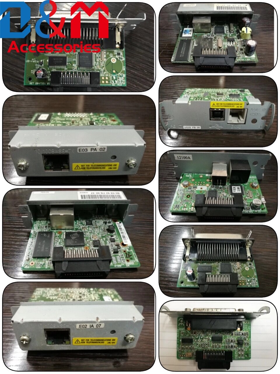 Ethernet Interface Card E02 E03 E04 UB-U0311 TM220 Usb Voor Epson TM-U220 U288 U330 U275 TM-T88III T88IV T88V TM-T90 U200 t82II