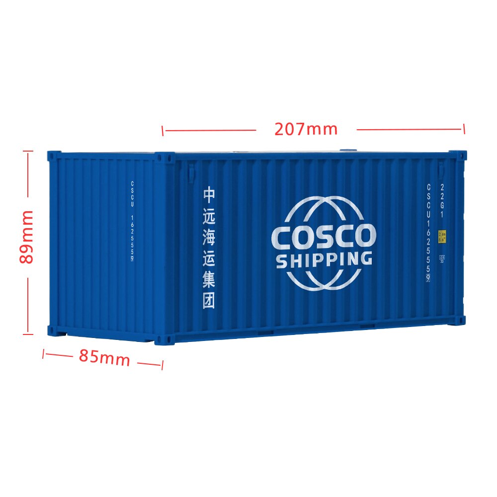 20ft Mini COSCO Container modello di giocattoli giocattoli contenitore di carico contenitore di logistica tascimo contenitore per nave portapenne forniture per ufficio