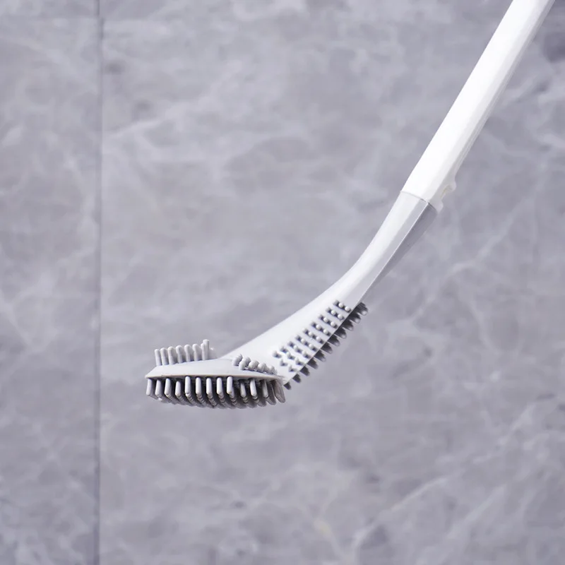 Ensemble de brosses de toilette en silicone Golf avec support, manche long, noir, moderne, hygiénique, accessoires, livres