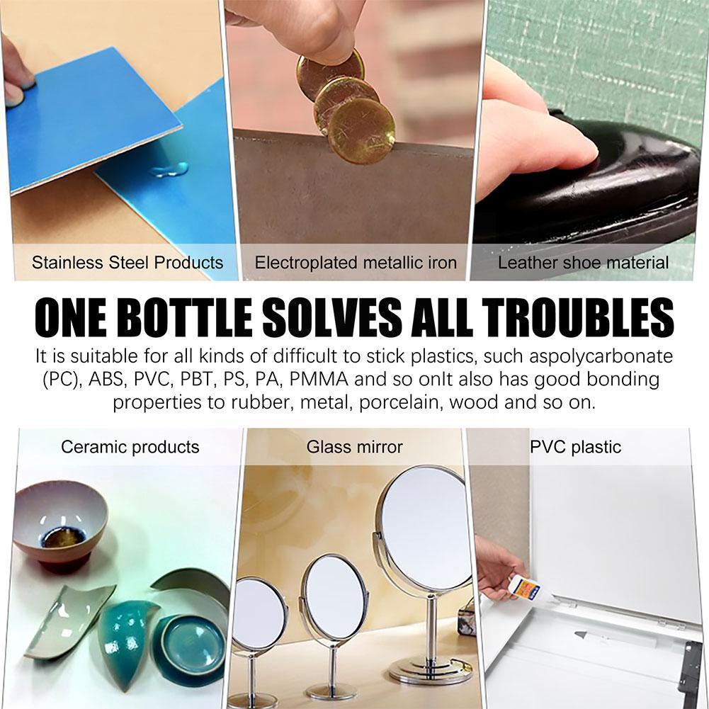 1pcs 50ml Liquid Superglue Adhesive Epoxy Repair Adhesive Nail Store Stationery Strong Instant Bond Glue DIY Gel 502 J5D9