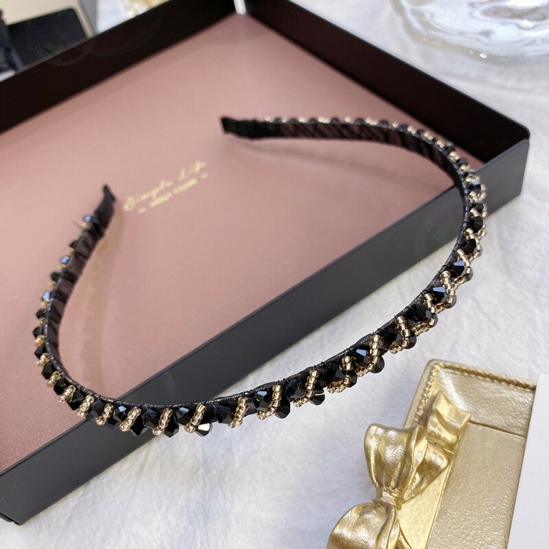 Kvinder fulde perler hårbånd søde pandebånd hårbundt dame hår bøjler hårtilbehør brude hovedbeklædning bånd klip: 10